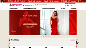 What Joybetty.co.za website looked like in 2020 (4 years ago)