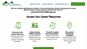What Jobsupportservices.com website looked like in 2020 (4 years ago)