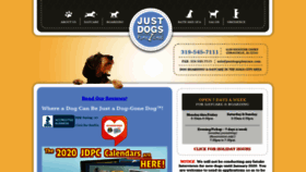 What Justdogsplaycare.com website looked like in 2020 (4 years ago)