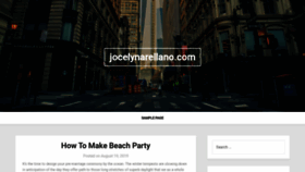What Jocelynarellano.com website looked like in 2020 (4 years ago)
