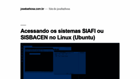 What Josebarbosa.com.br website looked like in 2020 (4 years ago)