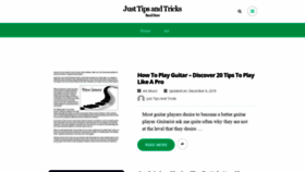 What Justtipsandtricks.com website looked like in 2020 (4 years ago)