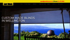 What Justblinds.co.nz website looked like in 2020 (4 years ago)