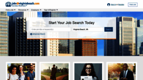 What Jobsinvirginiabeach.com website looked like in 2020 (4 years ago)