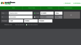 What Journeyplanner.irishrail.ie website looked like in 2020 (5 years ago)