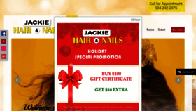 What Jackiehairandnails.com website looked like in 2020 (4 years ago)