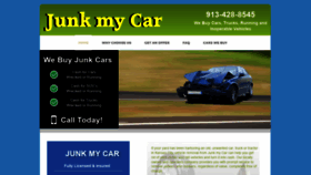 What Junkmycarkc.com website looked like in 2020 (4 years ago)