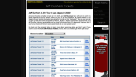 What Jeffdunhamtickets.com website looked like in 2020 (5 years ago)