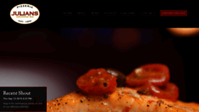 What Julianspizzabar.com website looked like in 2020 (4 years ago)