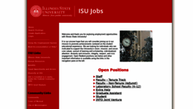 What Jobs.ilstu.edu website looked like in 2020 (6 years ago)
