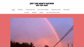 What Justlikemomspastries.com website looked like in 2020 (4 years ago)