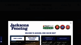 What Jacksons-fencing.co.uk website looked like in 2020 (4 years ago)