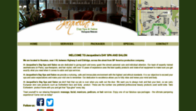 What Jacquelinesdayspa.com website looked like in 2020 (5 years ago)