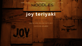 What Joyteriyaki-vancouver.com website looked like in 2020 (4 years ago)