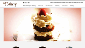 What Justabakery.com website looked like in 2020 (4 years ago)