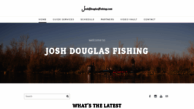 What Joshdouglasfishing.com website looked like in 2020 (4 years ago)