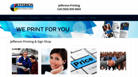 What Jeffersonprinting.com website looked like in 2020 (4 years ago)