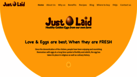 What Justlaid.in website looked like in 2020 (4 years ago)