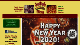 What Jotospizza.com website looked like in 2020 (4 years ago)