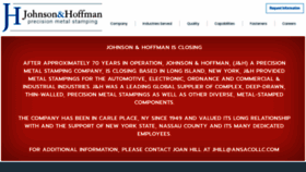 What Johnsonhoffman.com website looked like in 2020 (4 years ago)