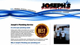 What Josephsplumbingservice.com website looked like in 2020 (4 years ago)