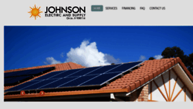 What Johnsonelectricsolar.com website looked like in 2020 (4 years ago)