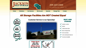 What Jacksonministorage.com website looked like in 2020 (4 years ago)