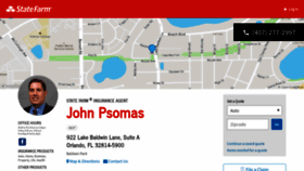 What Johnpsomas.com website looked like in 2020 (4 years ago)