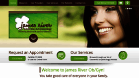 What Jamesriverobgyn.com website looked like in 2020 (4 years ago)