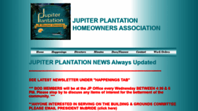 What Jupiterplantation.org website looked like in 2020 (4 years ago)