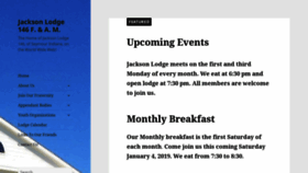 What Jacksonlodge146.org website looked like in 2020 (4 years ago)