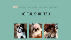 What Joifulshihtzu.com website looked like in 2020 (4 years ago)
