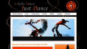What Just-dance.pl website looked like in 2020 (4 years ago)