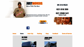 What Justmovers.co.nz website looked like in 2020 (4 years ago)