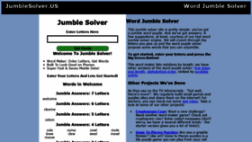 What Jumblesolver.us website looked like in 2020 (4 years ago)