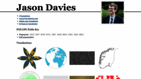 What Jasondavies.com website looked like in 2020 (4 years ago)