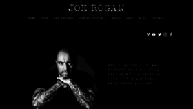What Joerogan.com website looked like in 2020 (4 years ago)