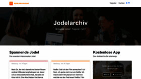 What Jodelarchiv.com website looked like in 2020 (4 years ago)