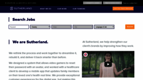 What Jobs.sutherlandglobal.com website looked like in 2020 (4 years ago)