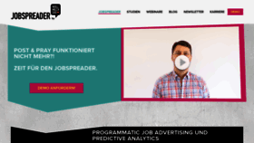 What Jobspreader.com website looked like in 2020 (4 years ago)