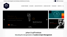 What Johancruyffinstitute.com website looked like in 2020 (4 years ago)