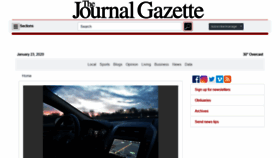 What Journalgazette.net website looked like in 2020 (4 years ago)