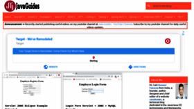 What Javaguides.net website looked like in 2020 (5 years ago)