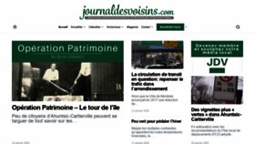 What Journaldesvoisins.com website looked like in 2020 (4 years ago)