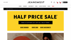 What Jeanswest.com.au website looked like in 2020 (4 years ago)