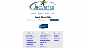 What Jobvertise.com website looked like in 2020 (5 years ago)