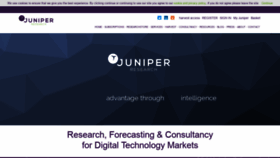 What Juniperresearch.com website looked like in 2020 (4 years ago)