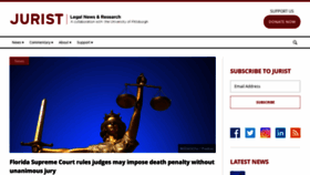 What Jurist.org website looked like in 2020 (4 years ago)