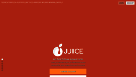 What Juiice.com website looked like in 2020 (4 years ago)