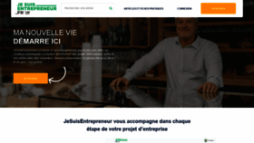 What Jesuisentrepreneur.fr website looked like in 2020 (4 years ago)